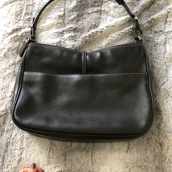 Black Leather Coach Bag - Picture 2 of 3